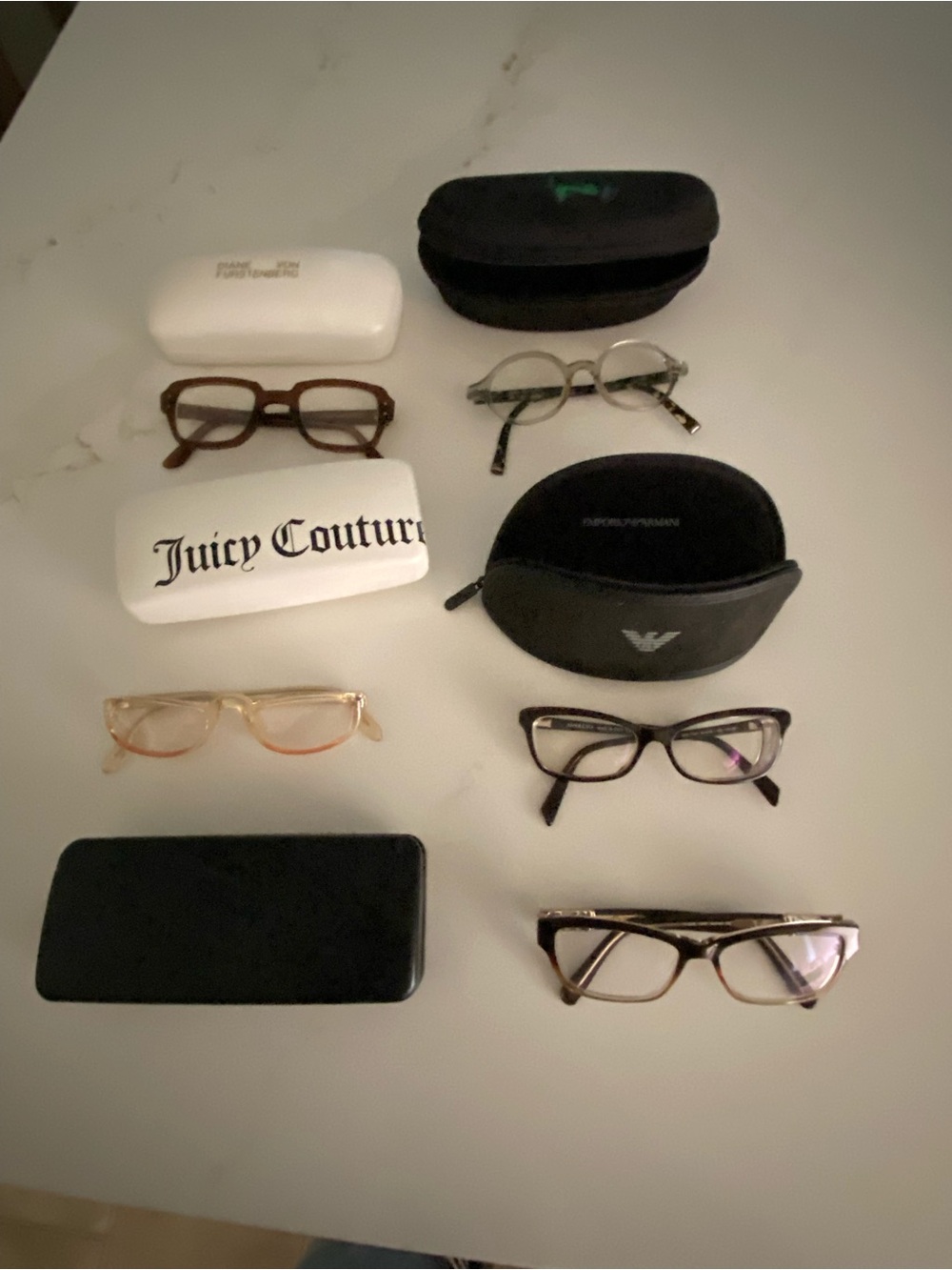 Huge Eyeglasses Lot Tory Burch Burberry Coach Hard Cases